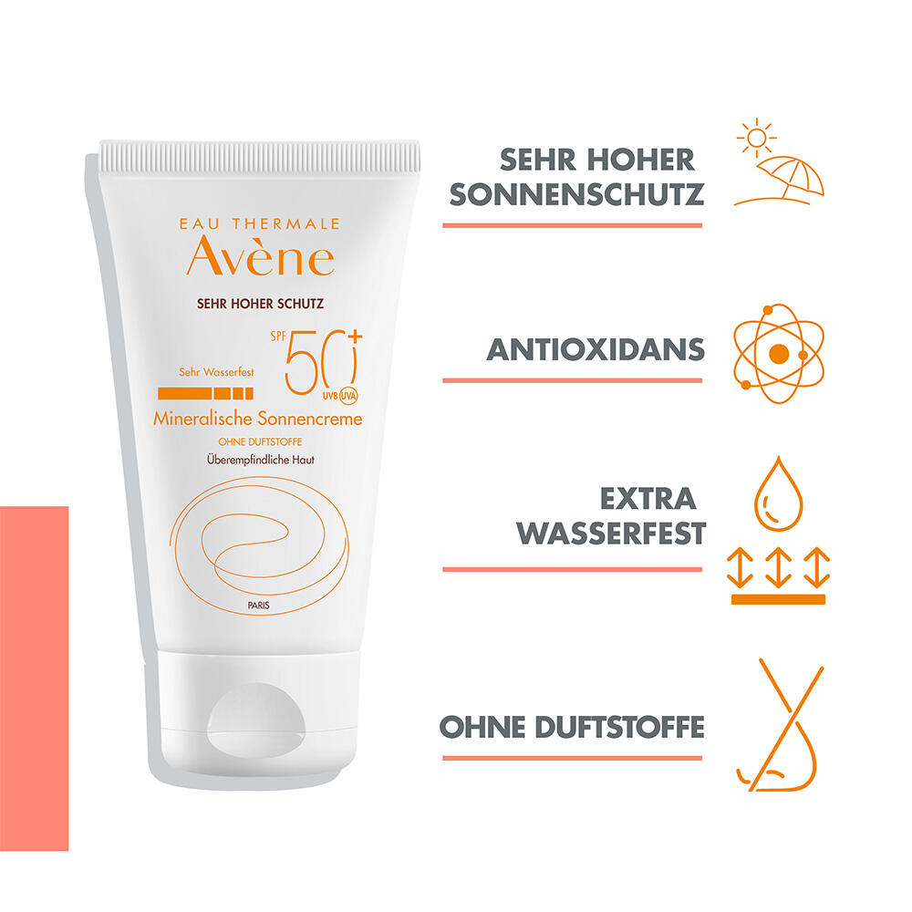 AVENE Mineralische Sonnencreme Creme SPF 50  50 ml