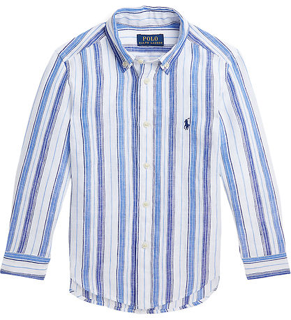 Polo Ralph Lauren Skjorte - H?r - Blå/Hvidstribet