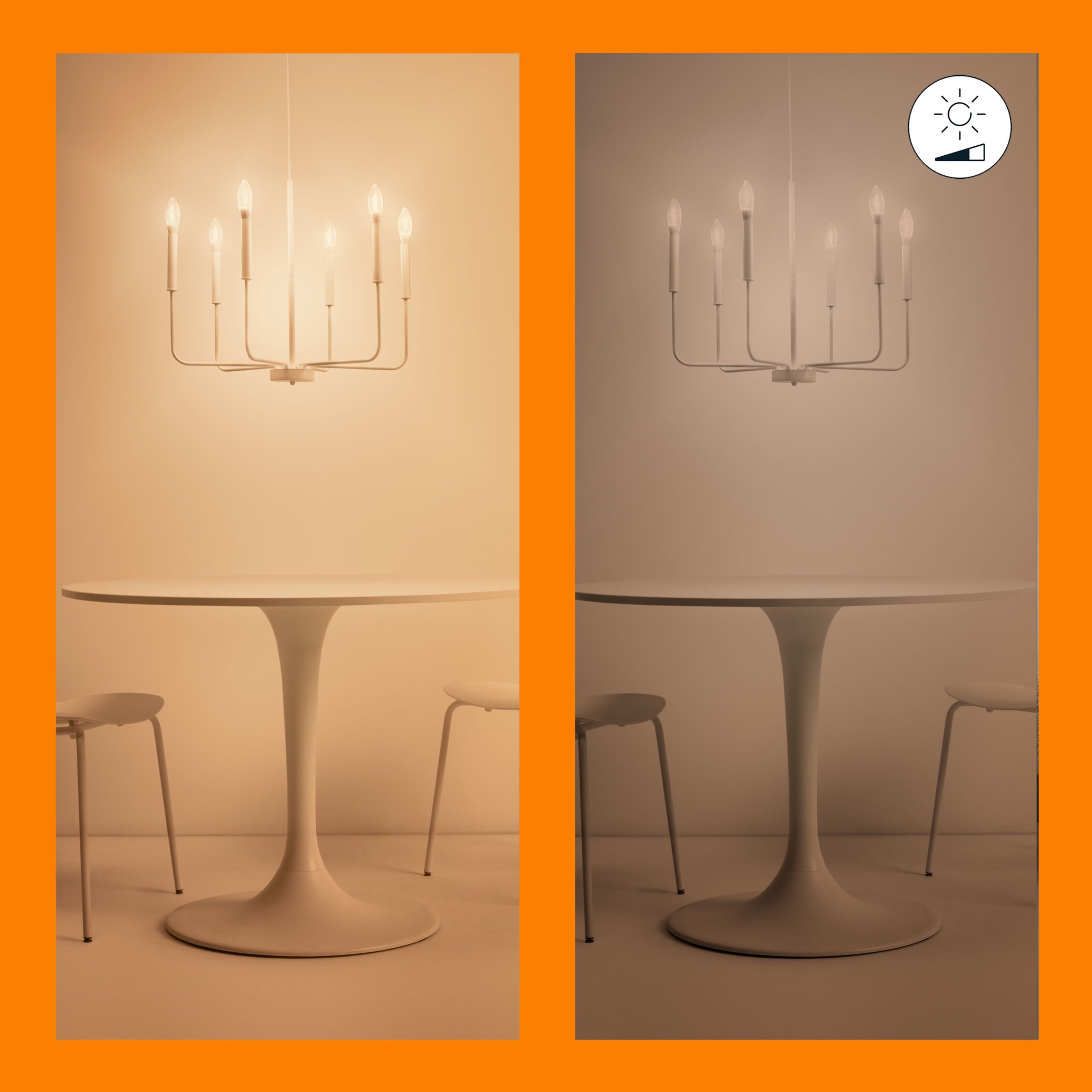 WiZ Clear Filament C35 Smart LED-pære E14 470 lm