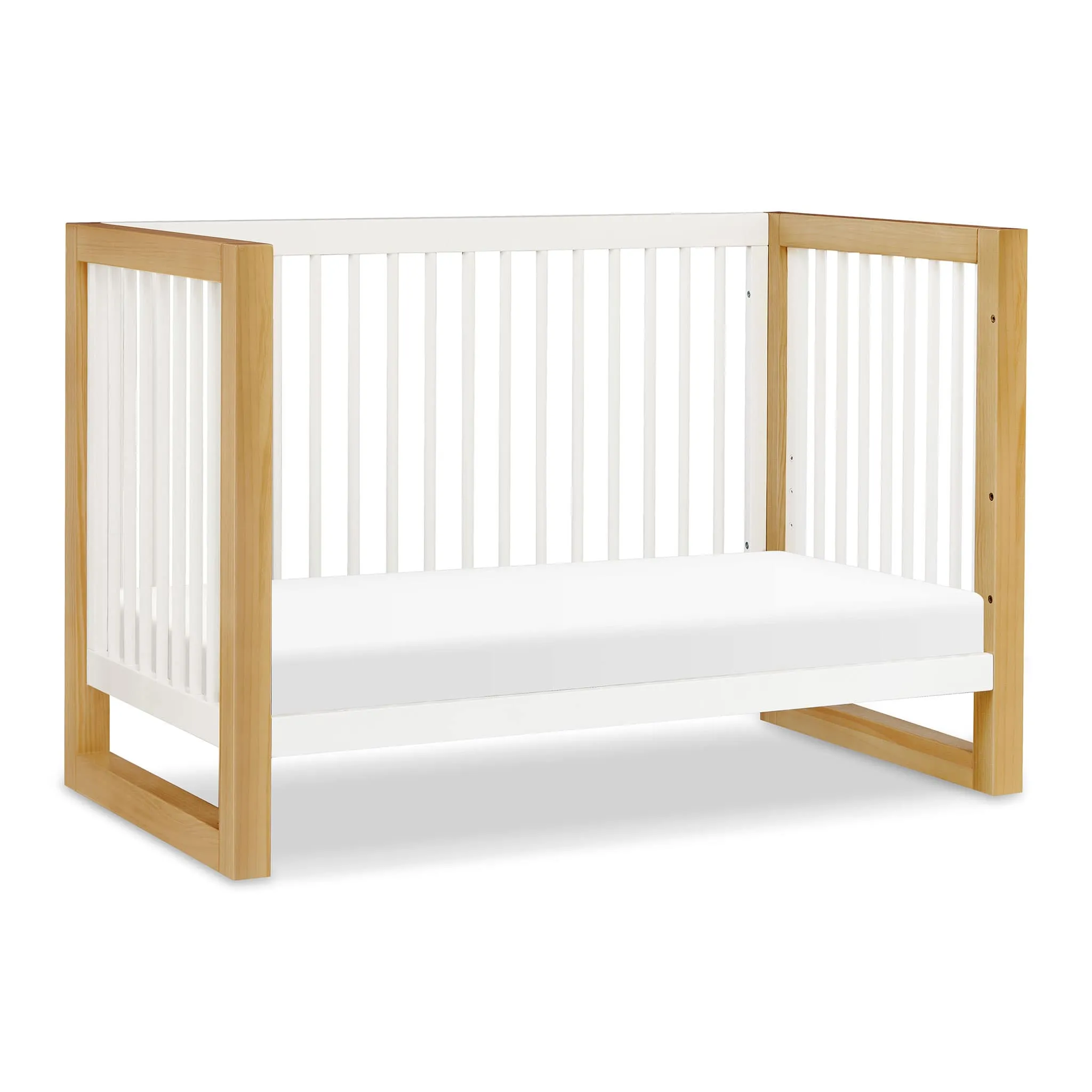 Million Dollar Baby Couchette Convertible 3-en-1 Nantucket - Miel  Blanc Chaud