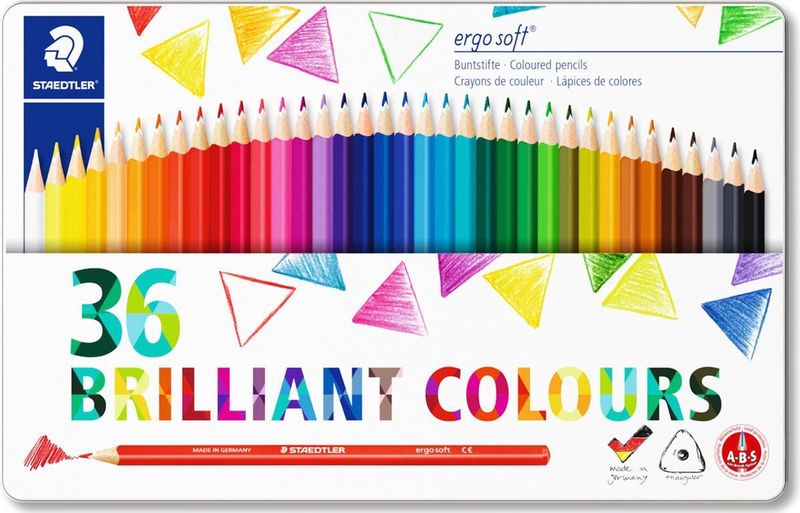 STAEDTLER ergosoft kleurpotlood - met. etui 36 st