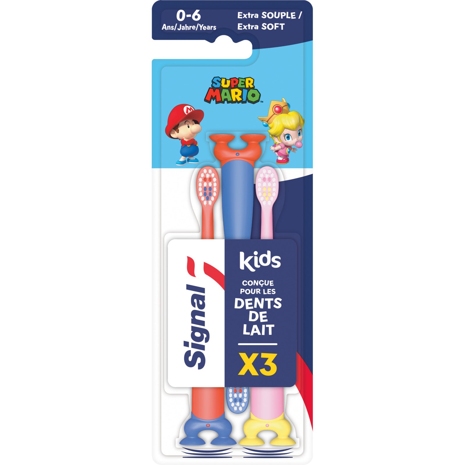 Signal Zahnbürste Kids 3er-Pack, assortiert