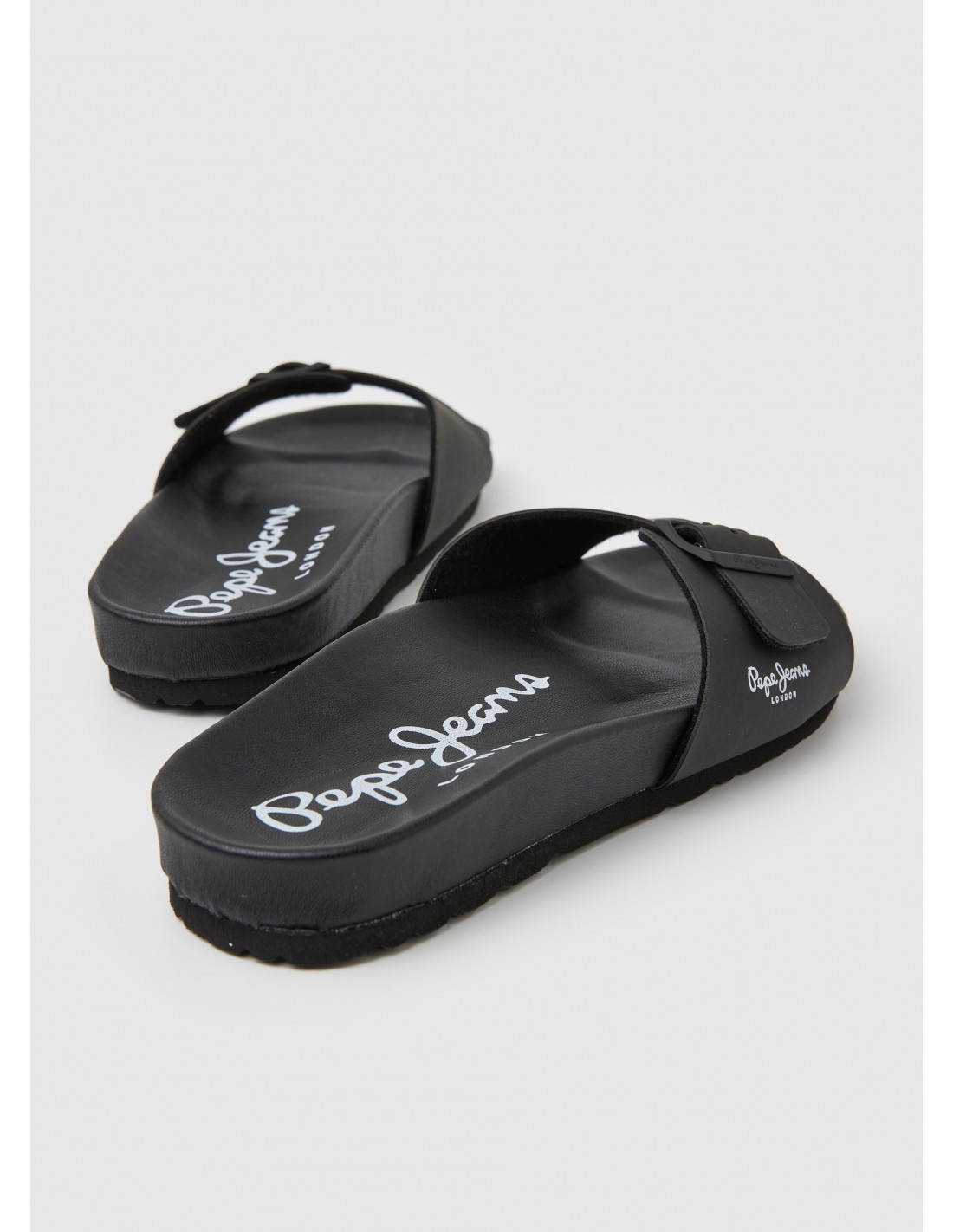 pepe jeans claquettes homme bio noir