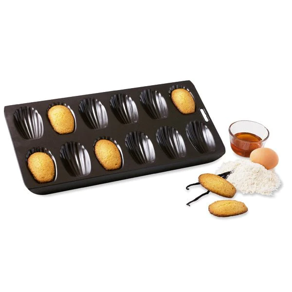 Lot 2 plaques à madeleines et mini-madeleines Mathon