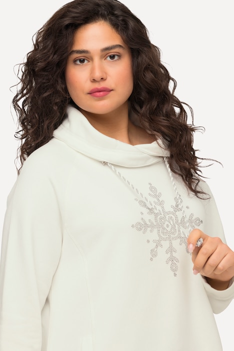 Sweatshirt, Eisstern, Stehkragen, Taschen, Langarm