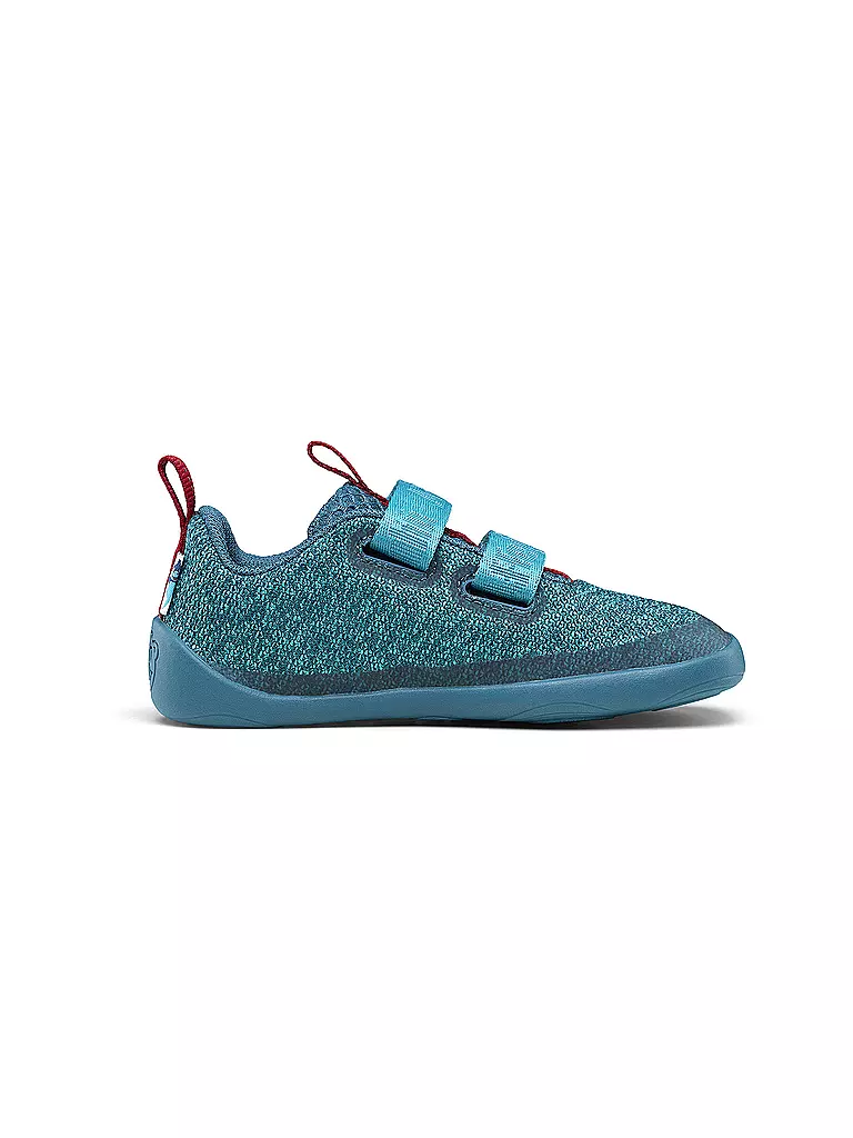 AFFENZAHN Kinder Barfußschuhe KNIT HAPPY Hai blau