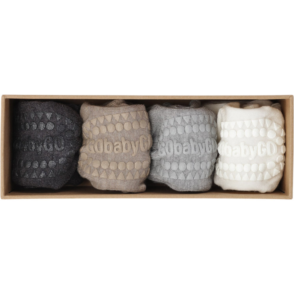 Køb Gobabygo Grey/Sand/Off-White/Grey Combo Box Bambus