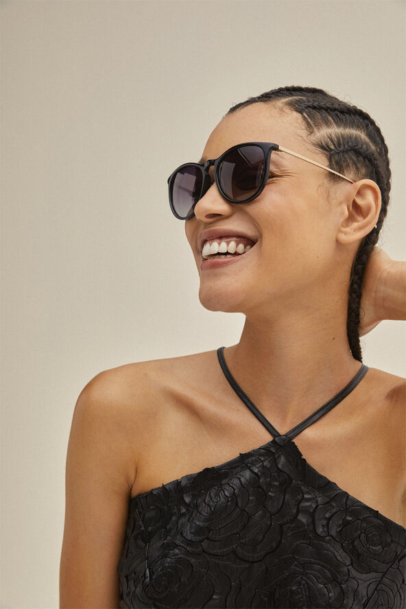 Pilgrim VANILLE sunglasses black/gold Sort