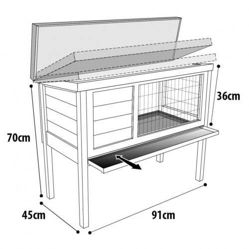 Gaiola para animais pequenos, cinza