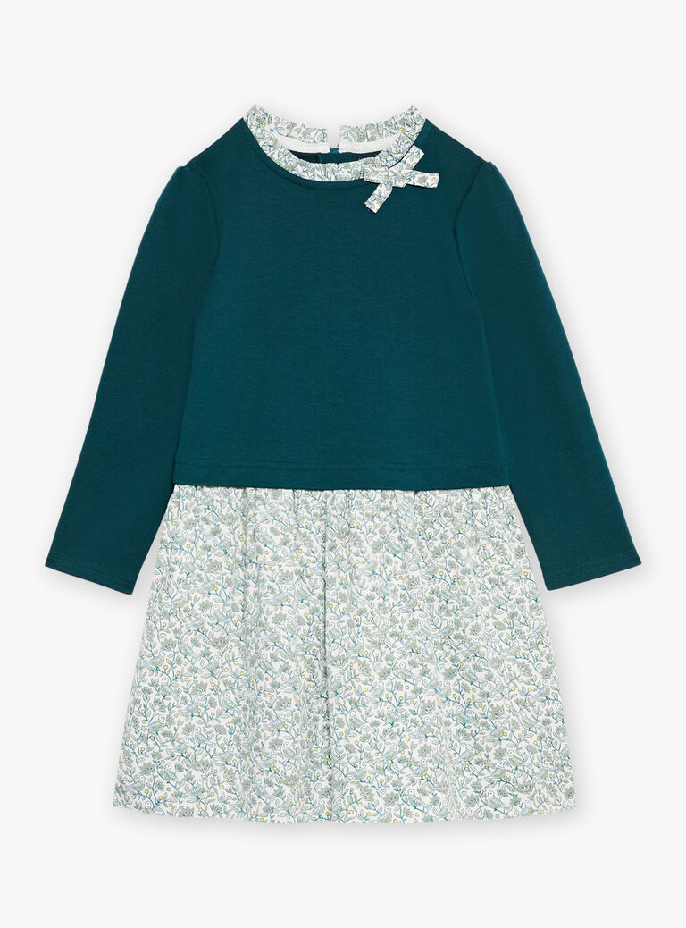 Robe vert émeraude à manches longues