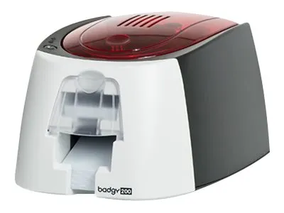 Badgy 200 - Plastikkortprinter - farve - blæksubliminering/termisk transfer - CR-80 Card (85.6 x 54 mm) - op til 325 kort/time (mono) / op til 95 kort/time (farve) - kapacitet: 40 kort - USB 2.0