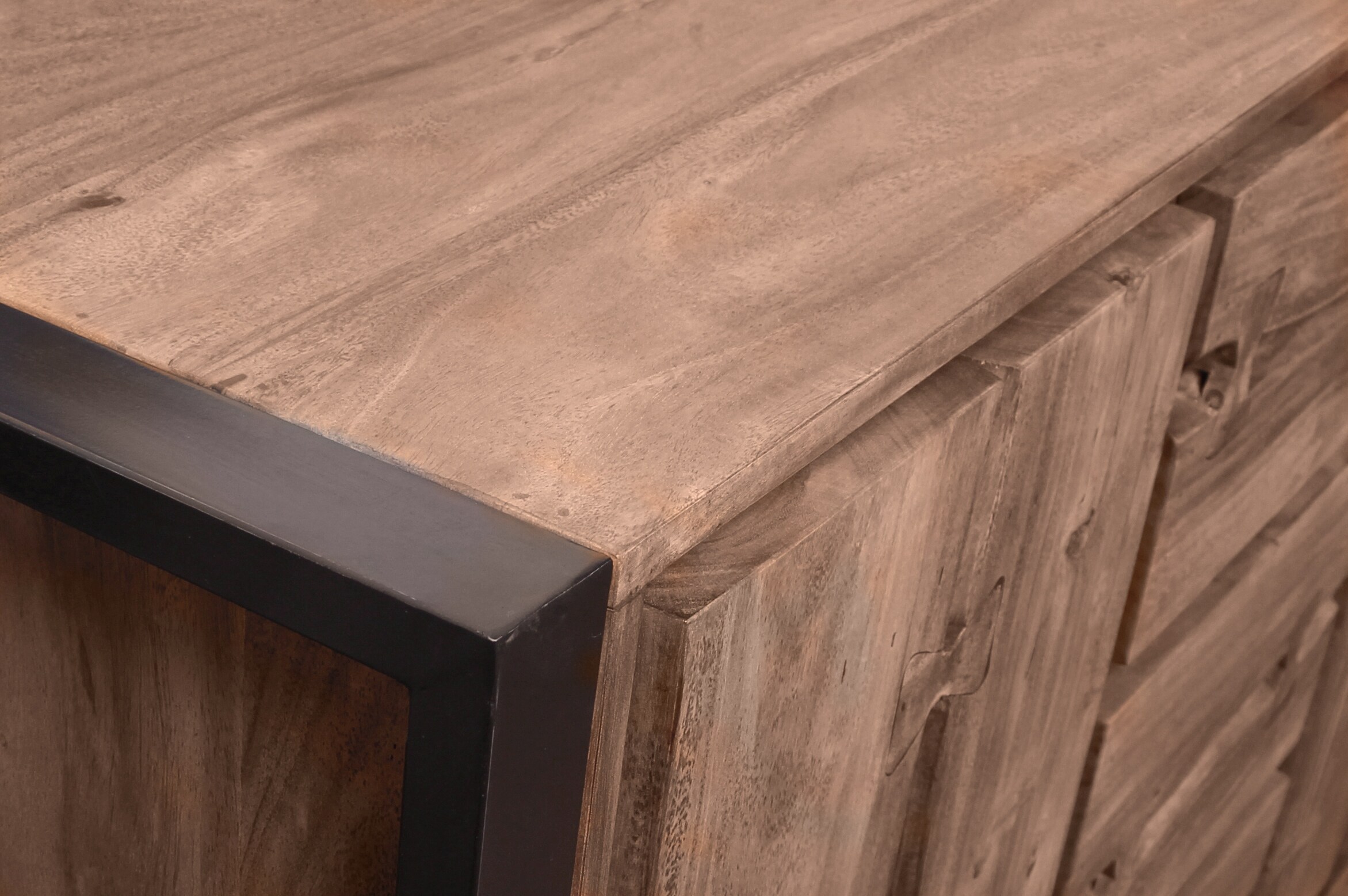 Sideboard Natural Edge Akazie Kommode Wohnzimmer Esszimmer Schubladen Schrank