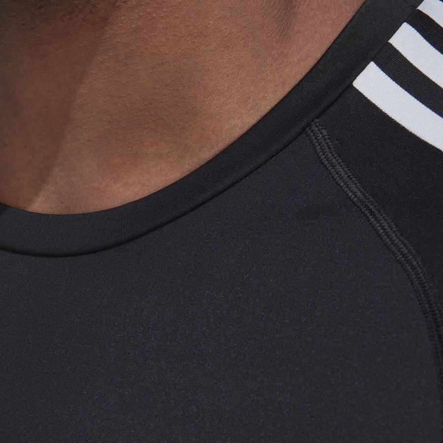 adidas Baselayer Techfit 3-Stripes - Noir/Blanc