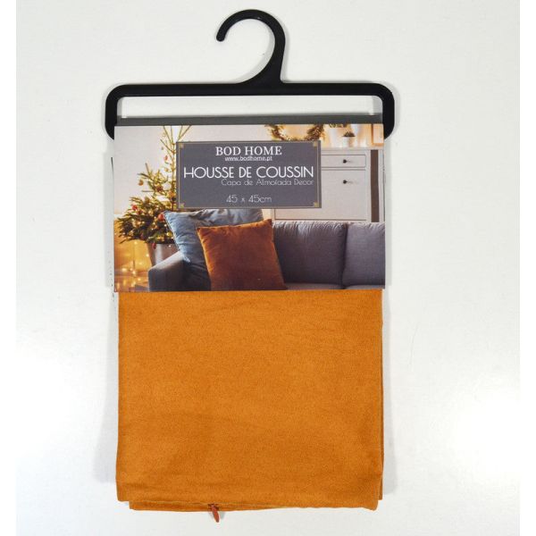 Bod Home Capa de Almofada Camurca T Aprox 45x45cm 150g 100% Poliéster Camel