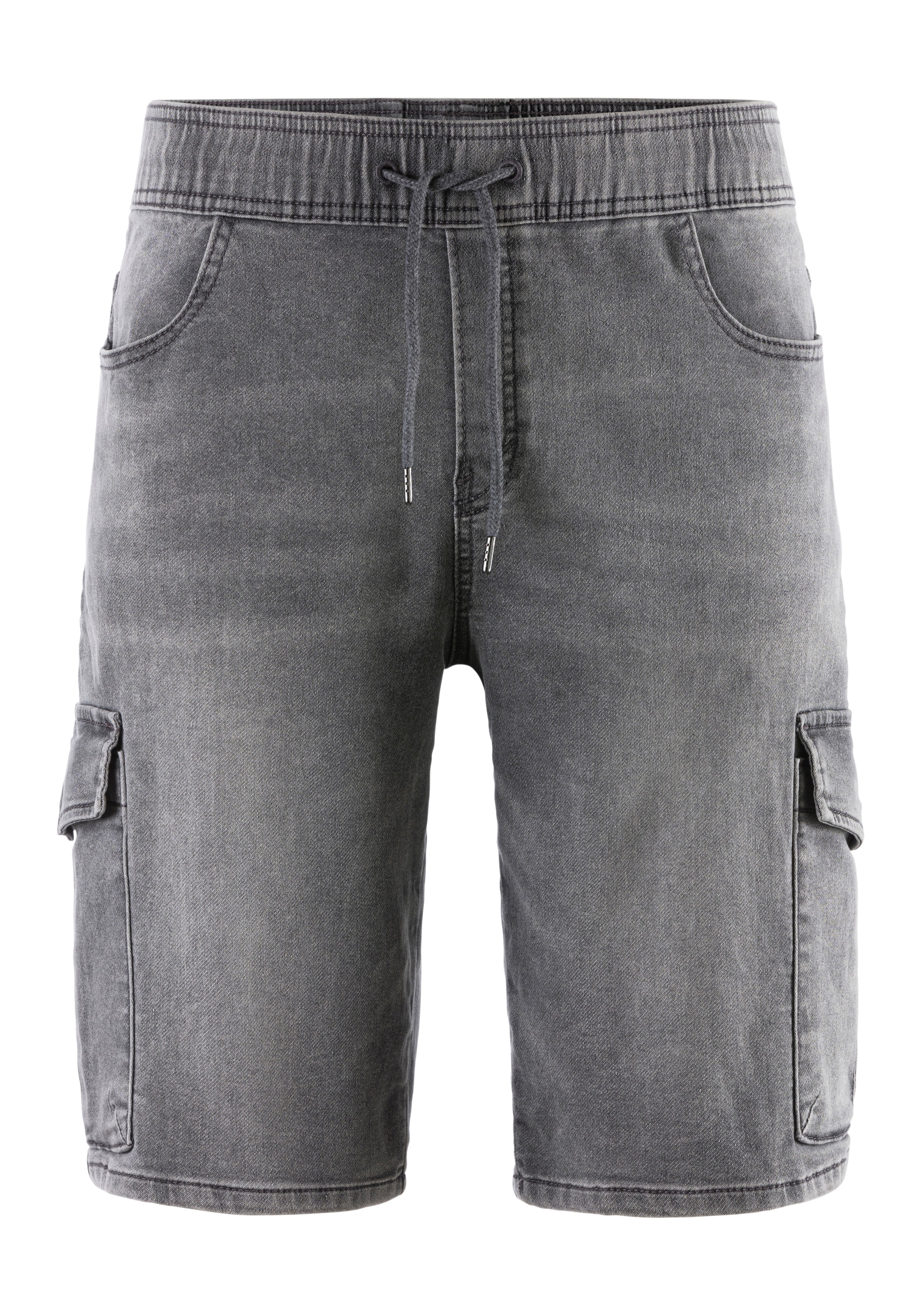 John Devin Shorts »Bermuda, kurze Jogger Pants«  mit Cargotaschen, knielang, elastische Schlupf-Bermuda
