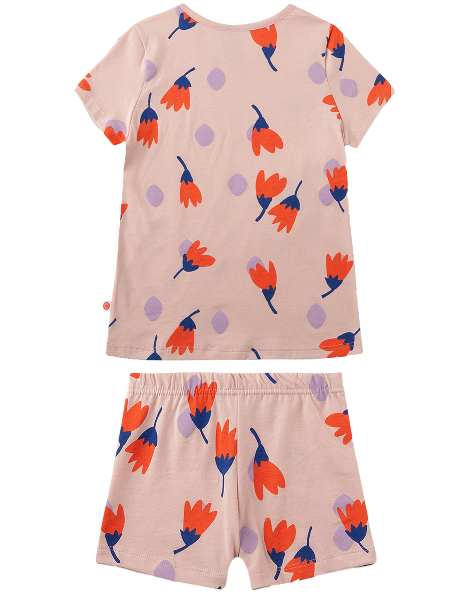 Schlafanzug FLOWERS & DOTS kurz in rose skin