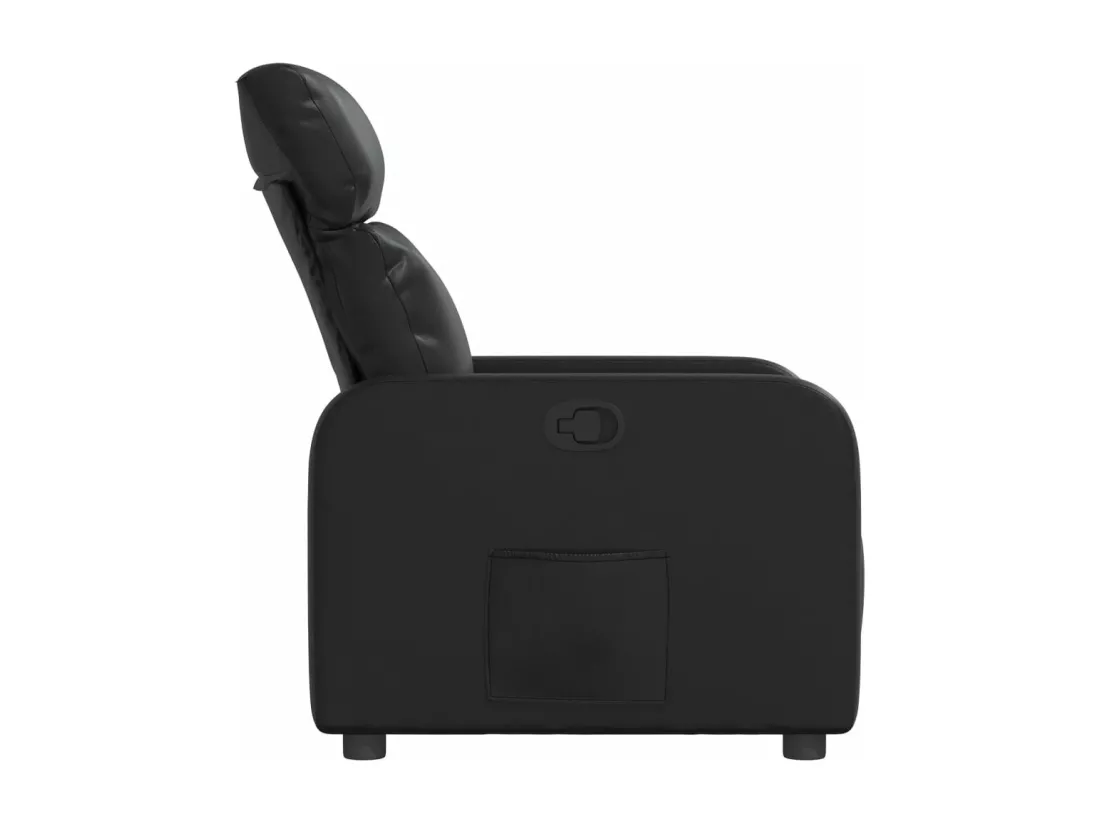 Fauteuil inclinable Noir Similicuir