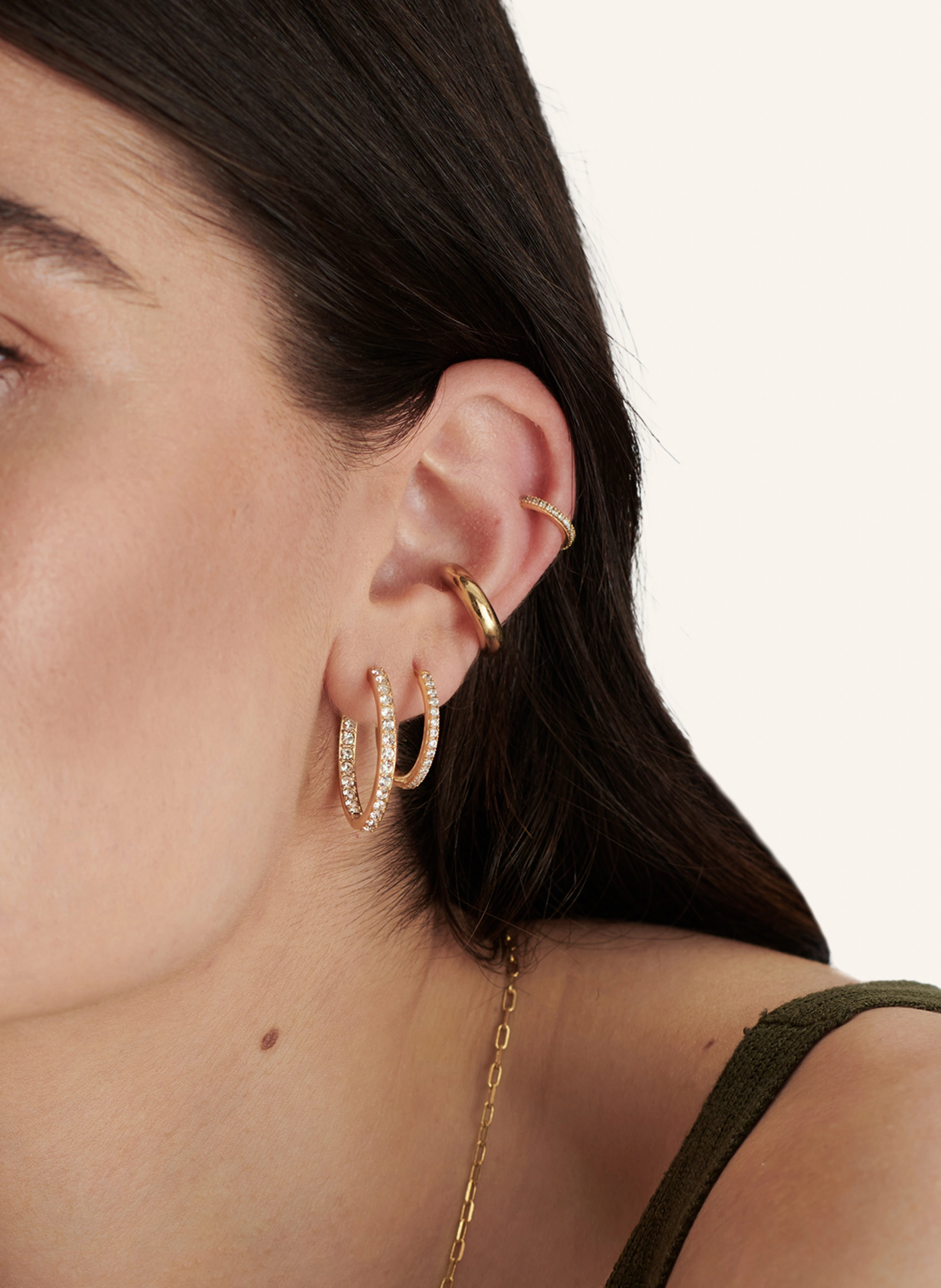 Pompidou Ohrringe LILLIAN MEDIUM PAVé by GLAMBOU
