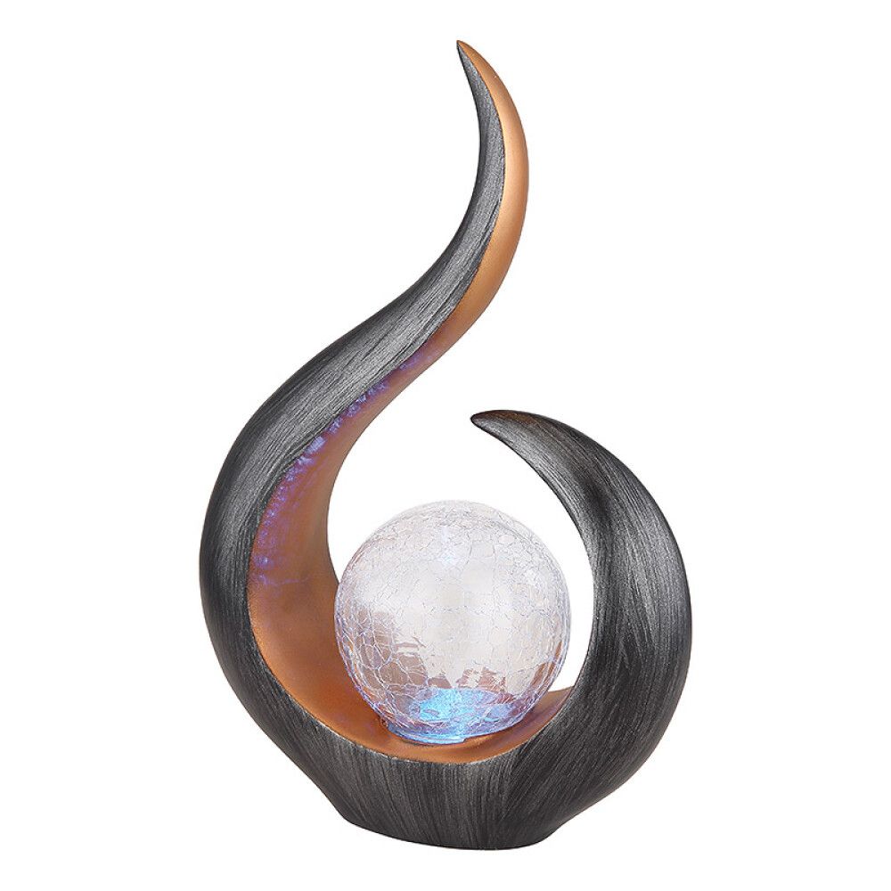 SOLCELLELAMPE GLOBO GLASSKULE FARGESKIFTENDE
