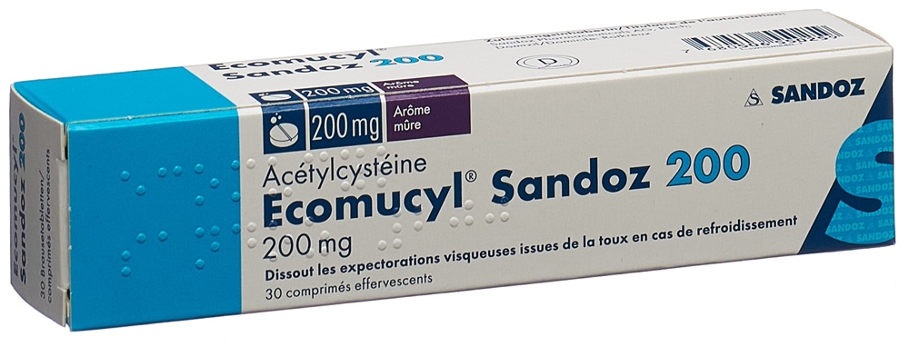 ECOMUCYL Sandoz Brausetabl 200 mg Ds 30 Stk