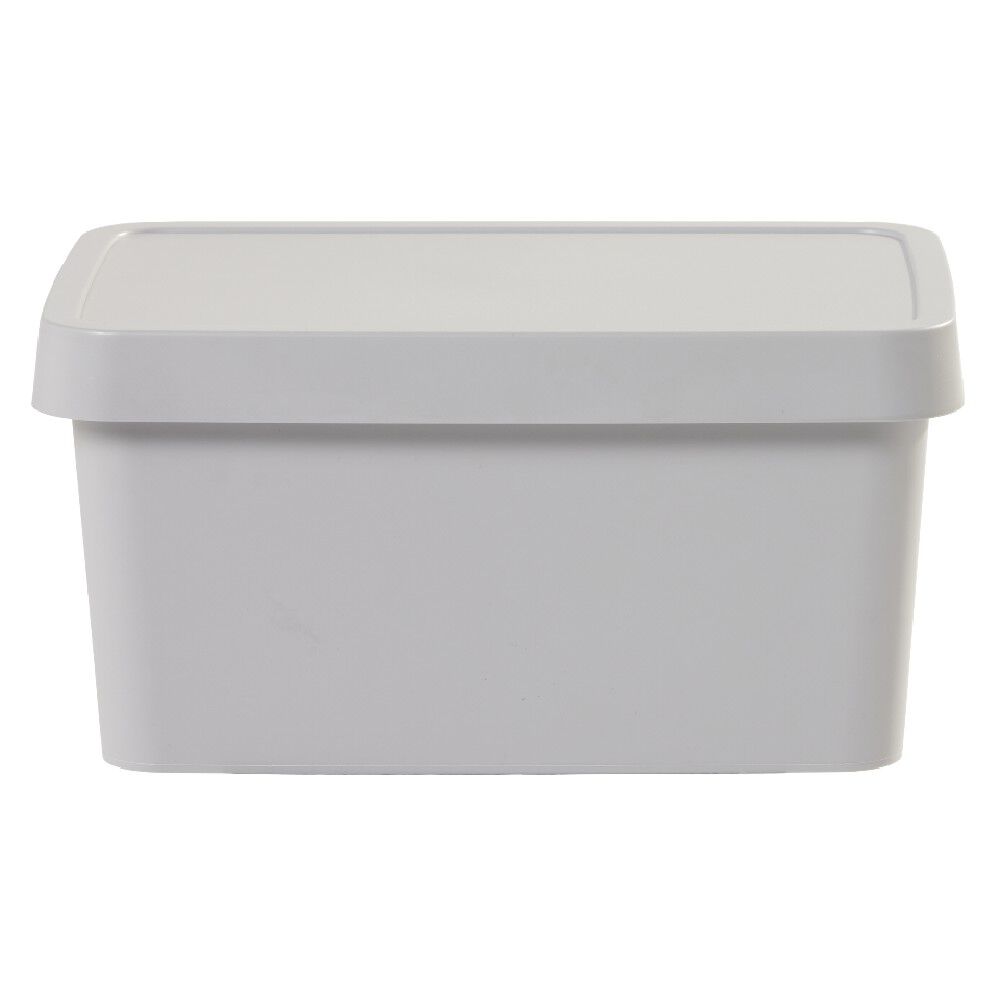 Boîte de rangement avec couvercle grise 3,6 L