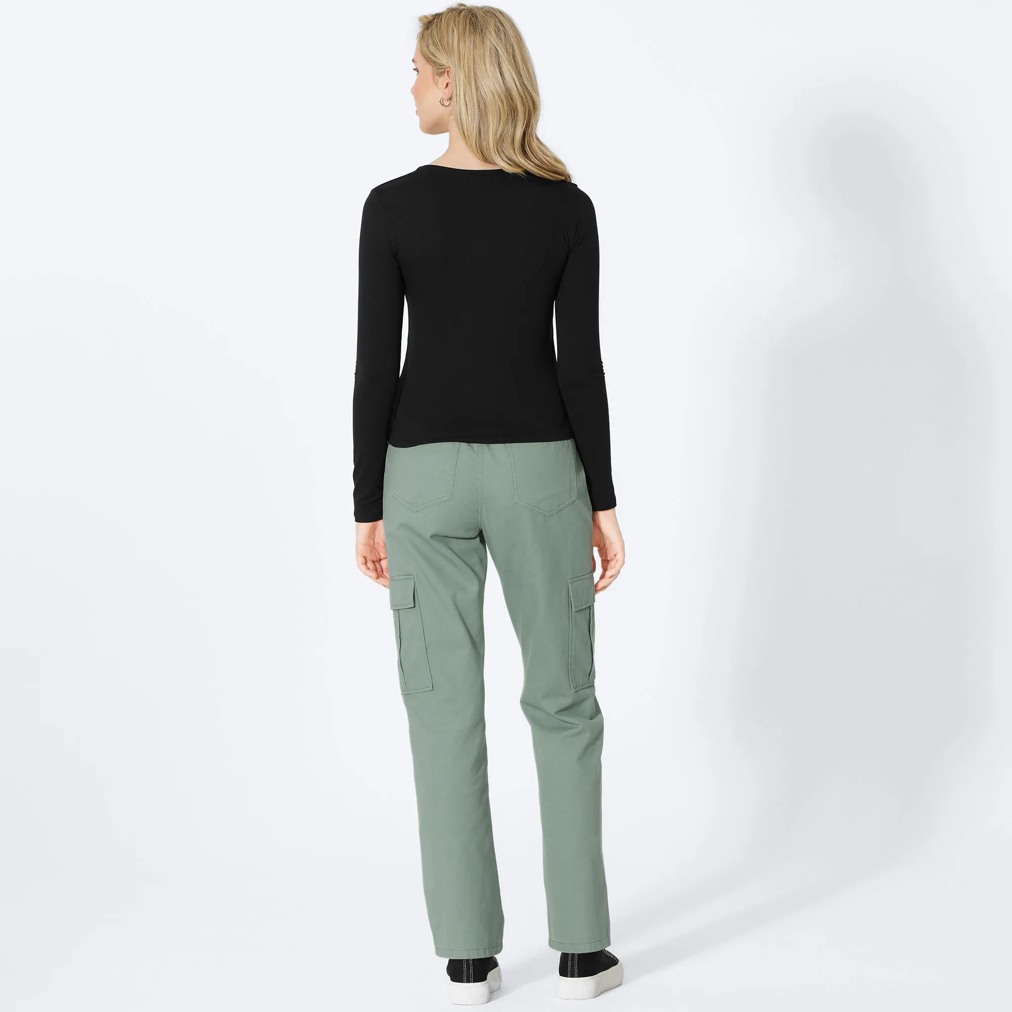 Damen-Hose mit Cargo-Taschen