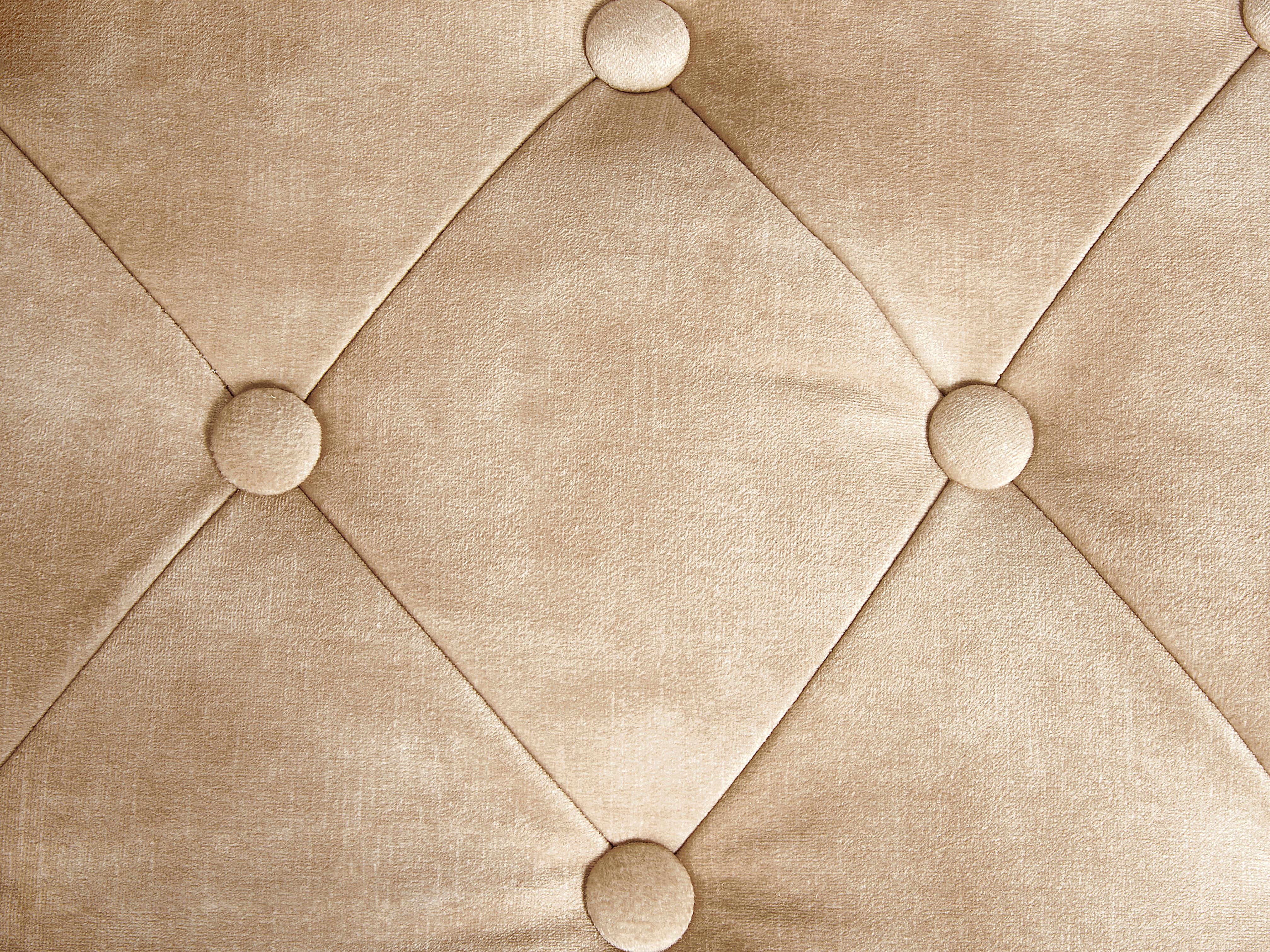 Bankje ROSEVILLE Fluweel Beige