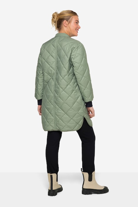 Steppjacke, oversized, Stehkragen