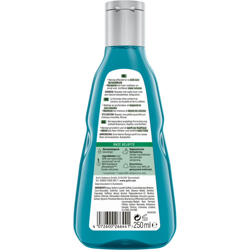 Guhl Man vol en sterk shampoo