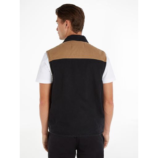 Calvin Klein Jeans Denim Vest, Denim Black, XL
