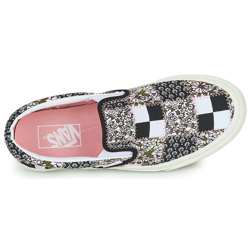 Vans - Classic Slip-On Negro / Blanco / Rosa