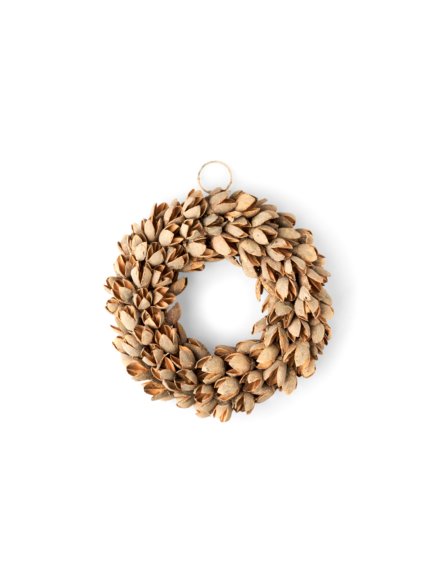 Krans af bakuli Ø20 | Bakulibælge/kokosfibre. Ø20 cm. | Yellow Ochre | Couronne