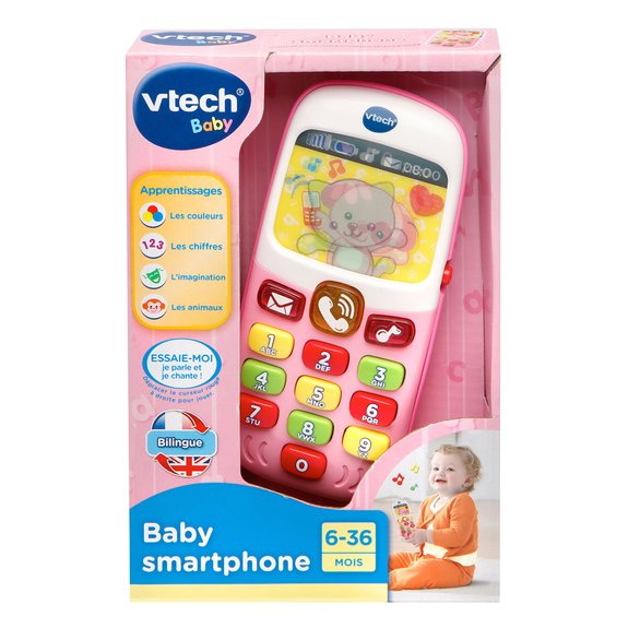 Baby Smartphone Bilingue Rose