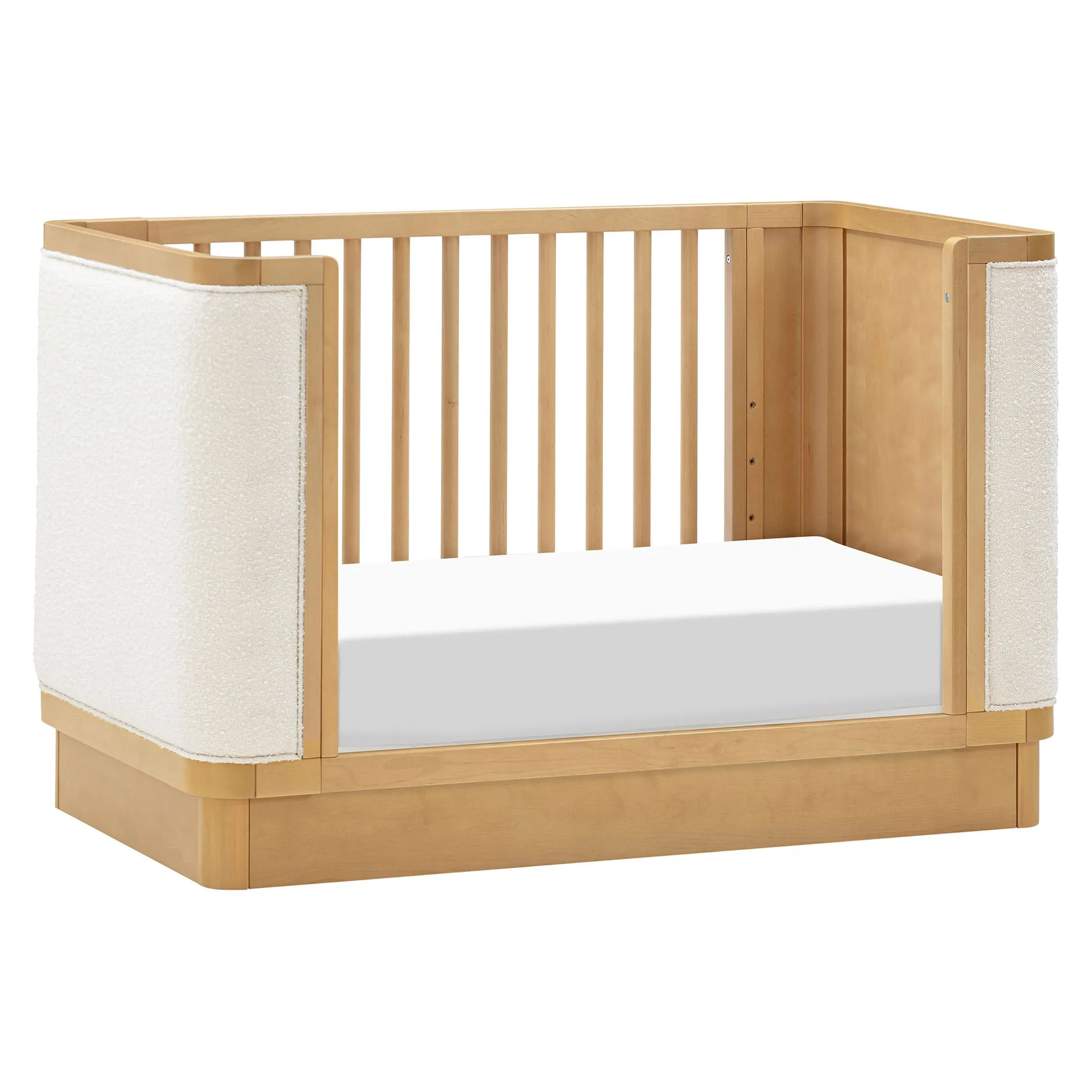 Babyletto Couchette Convertible 4-en-1 Bondi avec Kit de Conversion pour Lit pour tout-petit - Miel avec boucle ivoire