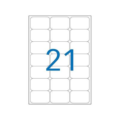 Apli Agipa - 2400 Étiquettes 100% recyclées blanches multi-usages - 63,5 x 33,9 mm - coins arrondis - compatibles avec mon timbre en ligne - réf 102645
