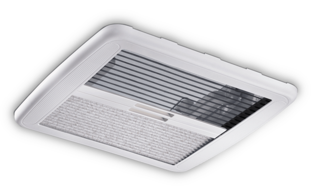Dometic Mini Heki S FL Dachhaube 40 x 40 cm mit Zwangsbelüftung für Dachstärken von 23 - 42 mm