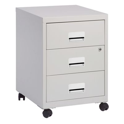Caisson mobile - 3 tiroirs - gris