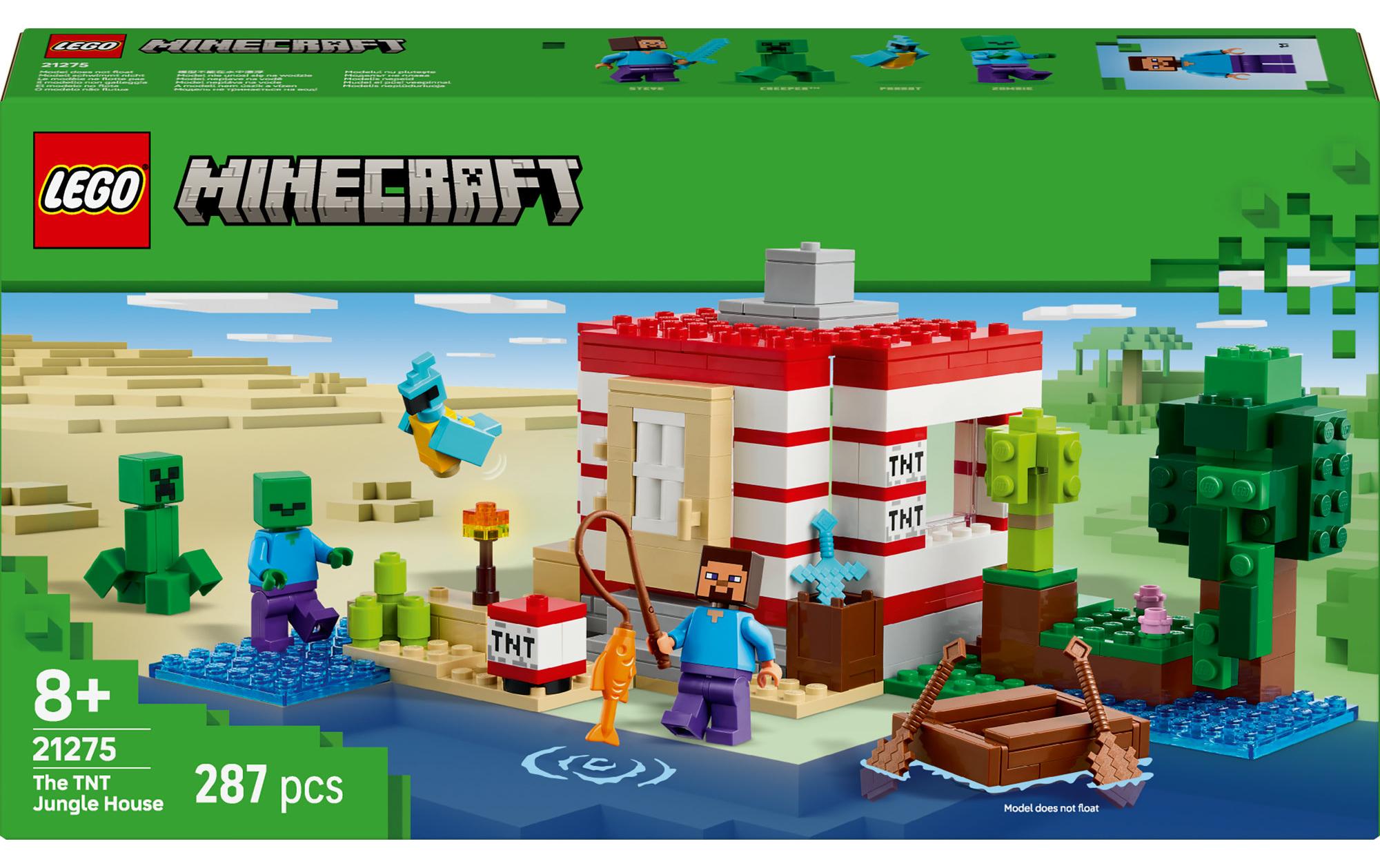 Minecraft Das TNT-Dschungelhaus 21275Kreatives Bauspielzeug