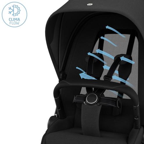 Poussette Fame Twillic Black avec Nacelle - MAXI COSI