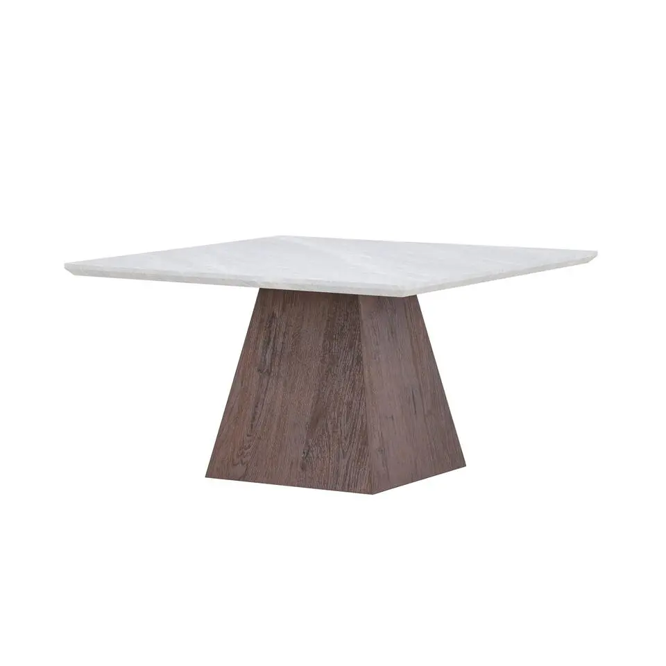 Salontafel Vierkant - Lichtgrijs MDF - 80x80x45cm - Cael