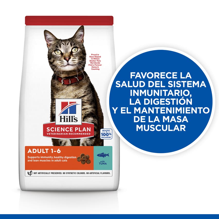 Ração para gatos adultos Hill's Science Plan com atum