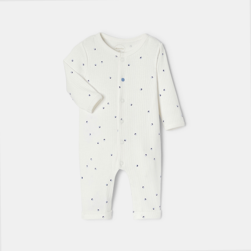 Dors-bien sans pied en coton bio blanc mixte Absorba