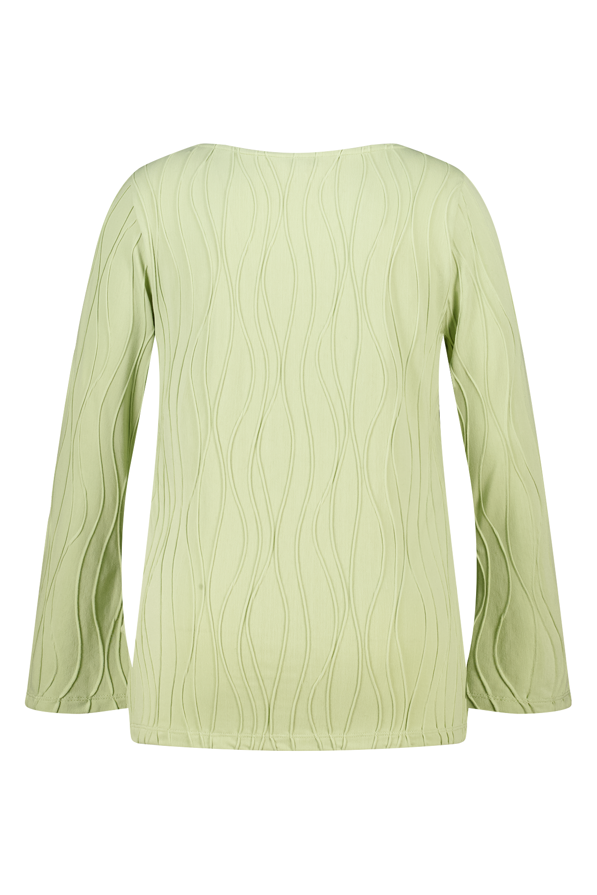 Aansluitende t-shirt met lange mouwen Licht groen