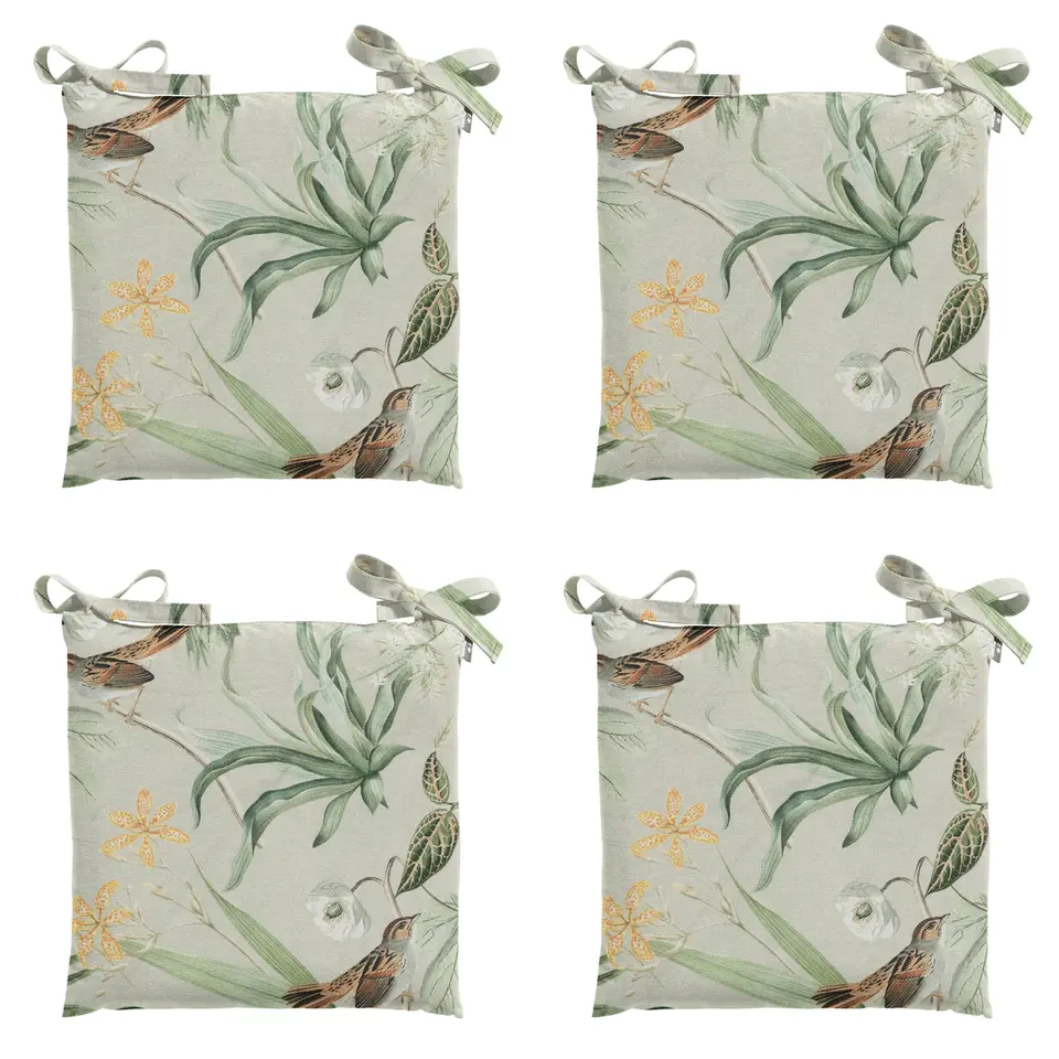 Madison - Zitkussen Toscane Grasse green - Ca. 46x46 cm - Set van 4