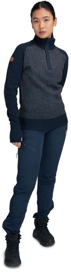 Tufte Robin Low Half Zip Womens Sky Captian Melange