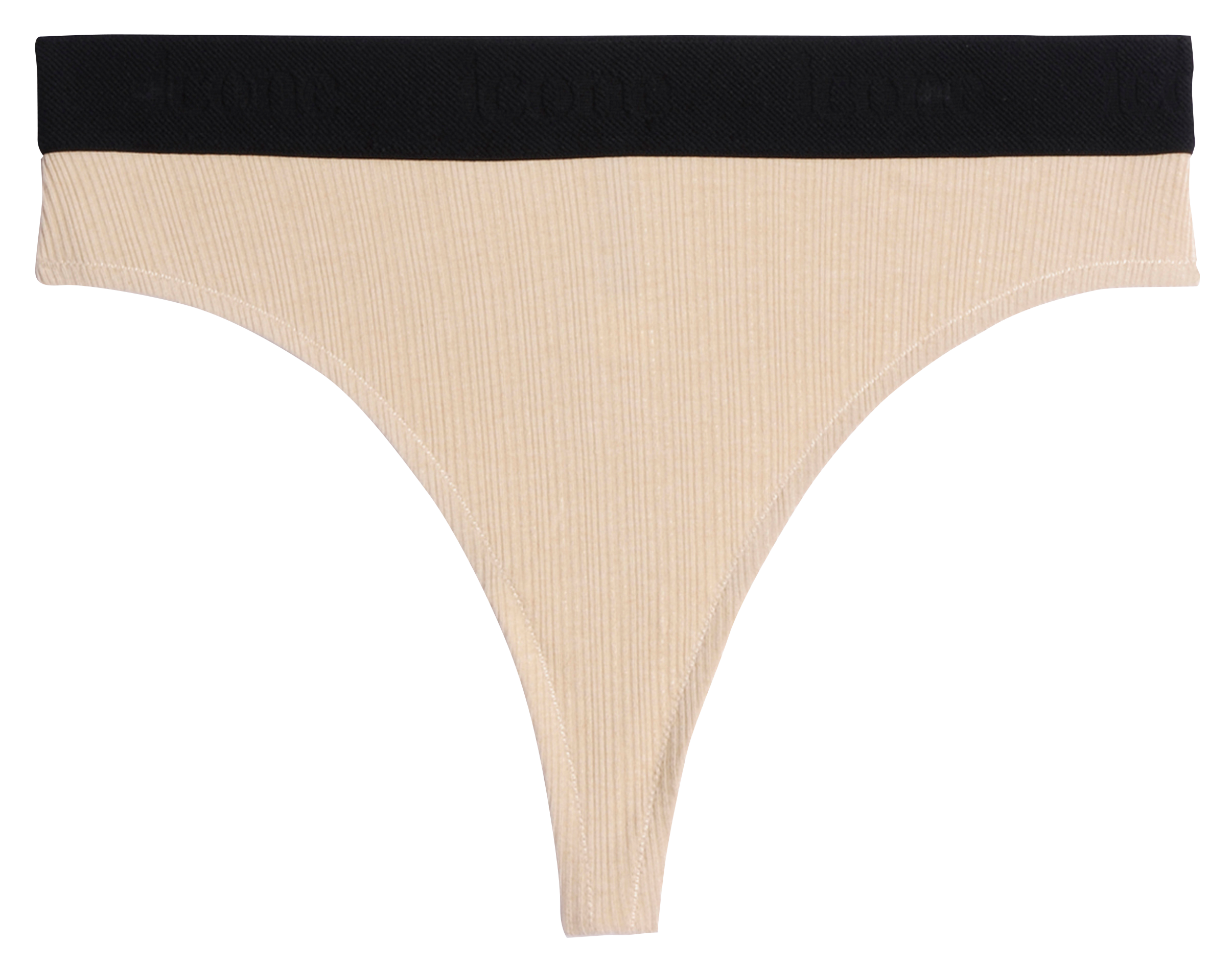 CALLAS - Tanga taille haute | Beige