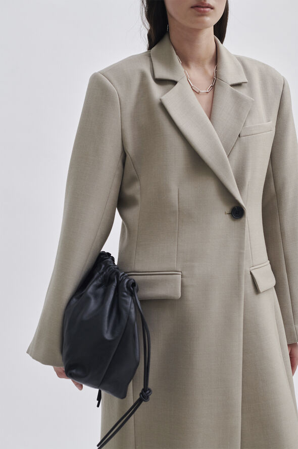 Second Female Maxine Wool Long Blazer Roasted cashew