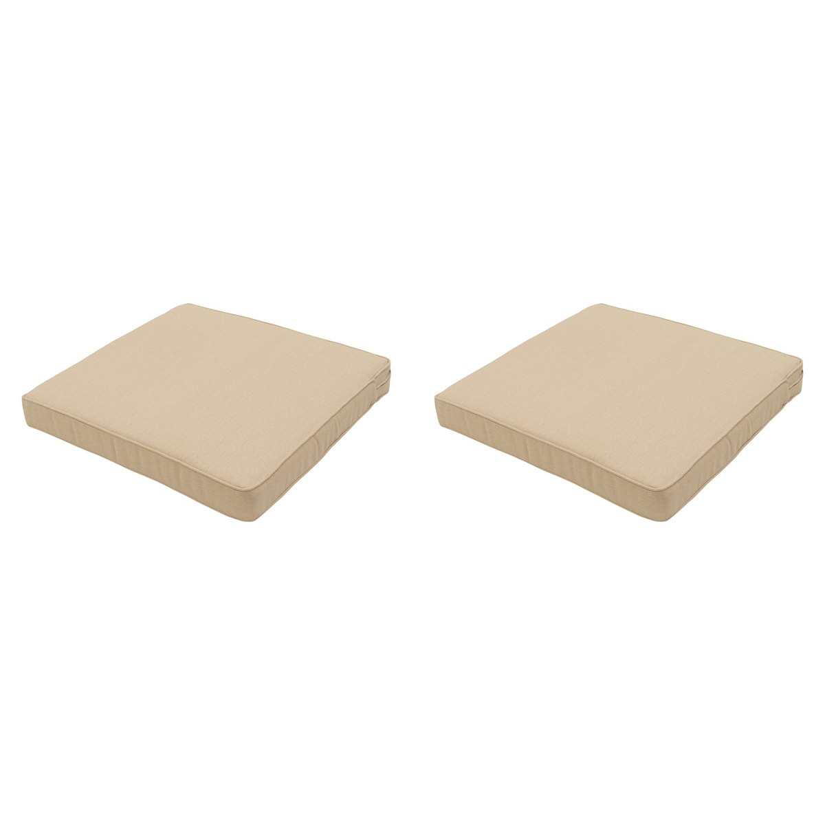 Madison Beige canvas eco+ Zitkussen - Set van 2