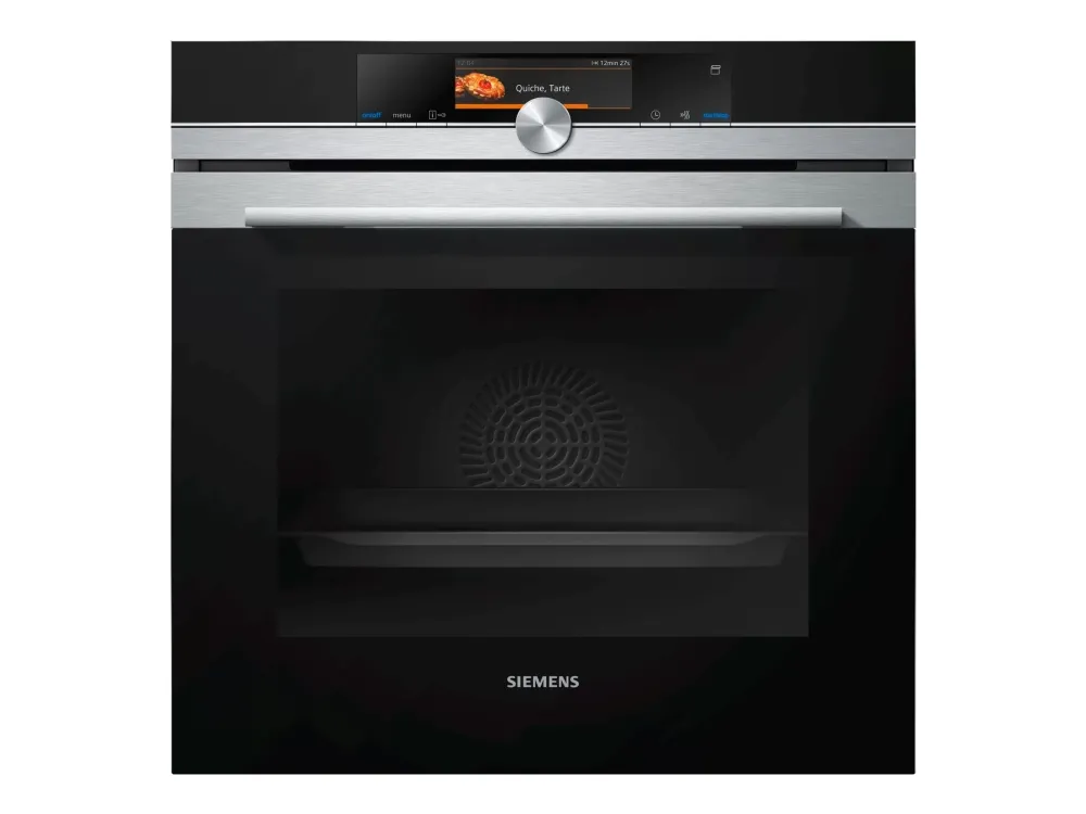 Siemens iQ700 HS658GXS1 - Ovn - med dampfunktion - til indbygning - niche - bredde: 56 cm - dybde: 55 cm - højde: 58.5 cm - med selv-rengøring - Klasse A  - rustfrit stål