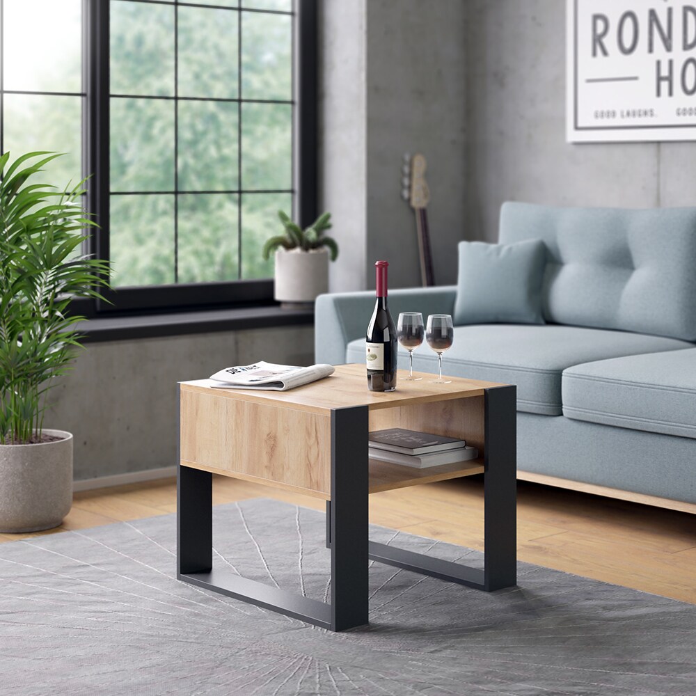 Vicco Couchtisch Sofatisch Beistelltisch Ari Eiche Anthrazit Wohnzimmertisch